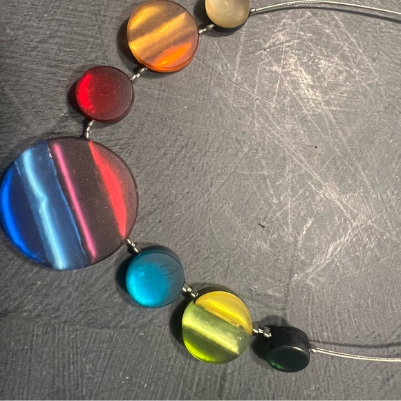 Multicolor Beaded Necklace - Picture 2 of 4